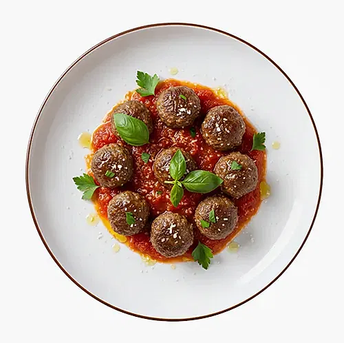 Salsa Soslu Misket Köfte menüsü