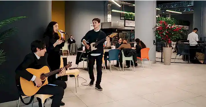 Gitar çalan kişiler görseli