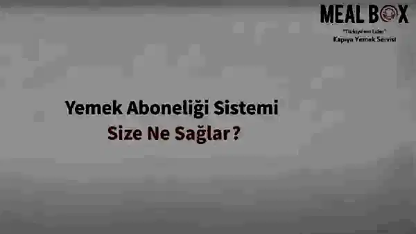Meal Box Abone Tanıtımı 3