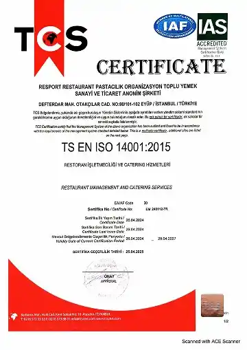 Çevre Yönetim Sertifikalari